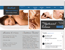 Tablet Screenshot of myofascialreleaseatlanta.com